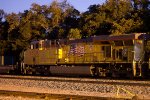 UP 5535 night time yard shot